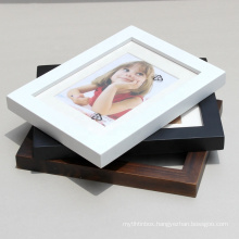 hot sale solid wood 3D a4 white color picture Photo frame for home